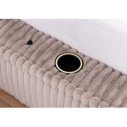 Łóżko tapicerowane Torino z pojemnikiem na pościel tkanina Vito 35 Łóżko tapicerowane Torino z pojemnikiem na pościel tkanina Vito 35