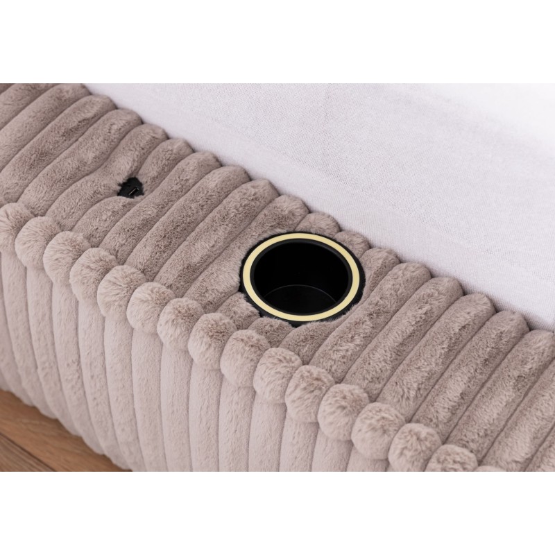 Łóżko tapicerowane Torino z pojemnikiem na pościel tkanina Vito 35 Łóżko tapicerowane Torino z pojemnikiem na pościel tkanina Vito 35