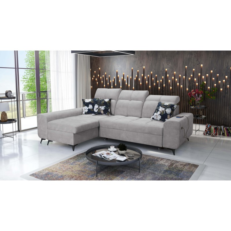 Ascot I corner sofa with a sleeping function and USB port | Furniture with a timeless style Ascot I corner sofa with a sleeping function and USB port | Furniture with a timeless style