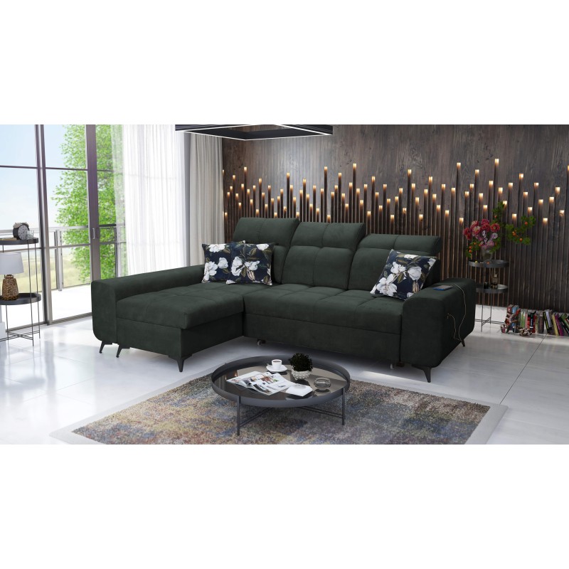 Ascot I corner sofa with a sleeping function and USB port | Furniture with a timeless style Ascot I corner sofa with a sleeping function and USB port | Furniture with a timeless style