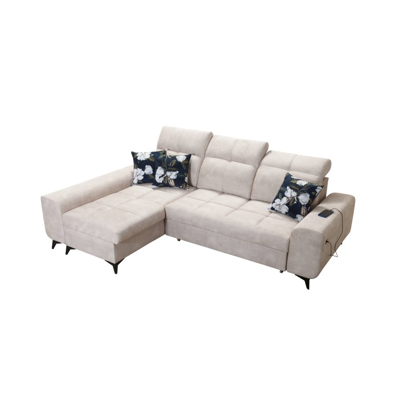 Ascot I corner sofa with a sleeping function and USB port | Furniture with a timeless style Ascot I corner sofa with a sleeping function and USB port | Furniture with a timeless style