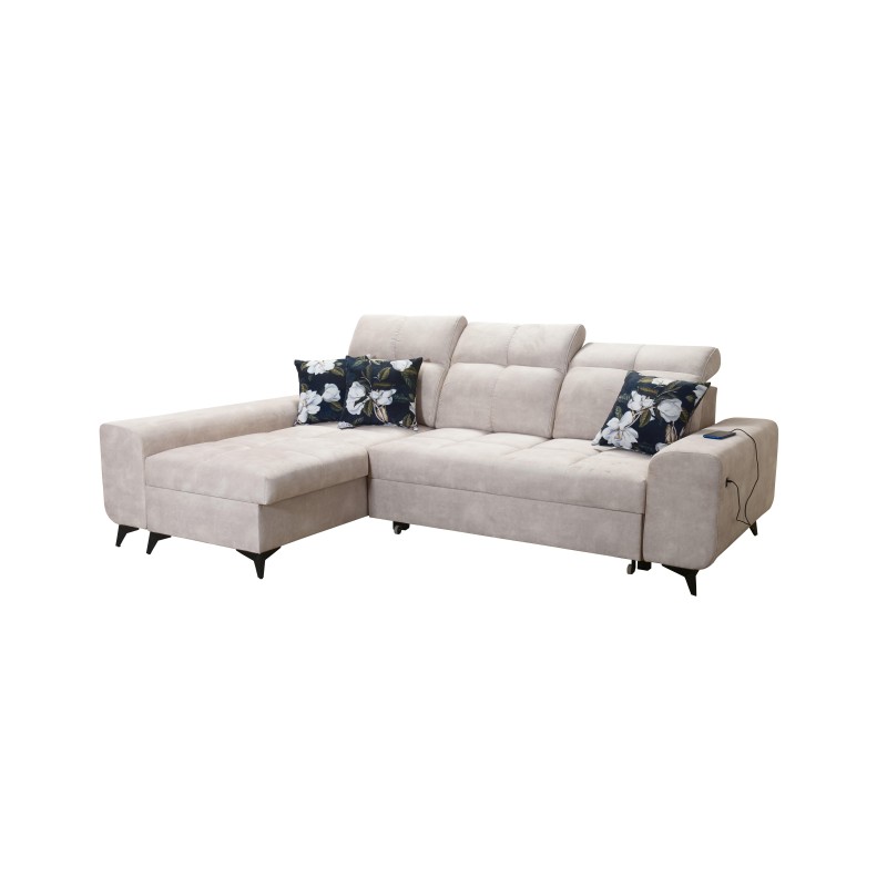 Ascot I corner sofa with a sleeping function and USB port | Furniture with a timeless style Ascot I corner sofa with a sleeping function and USB port | Furniture with a timeless style