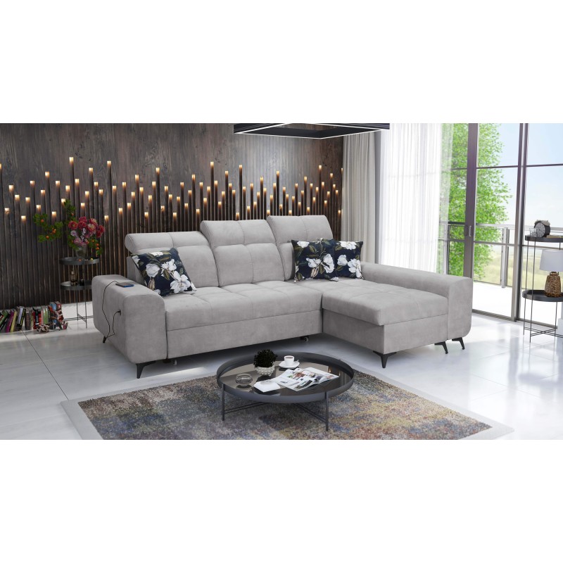 Ascot I corner sofa with a sleeping function and USB port | Furniture with a timeless style Ascot I corner sofa with a sleeping function and USB port | Furniture with a timeless style