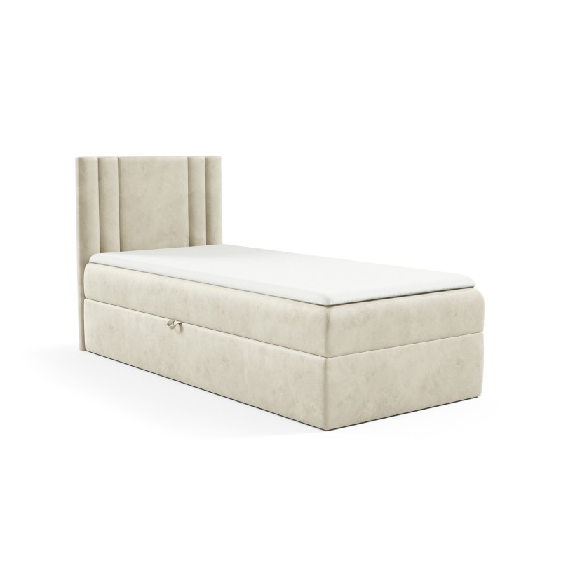 Łóżko lineo mini z pojemnikiem na pościel w tkaninie Monolith 02 Łóżko lineo mini z pojemnikiem na pościel w tkaninie Monolith 02