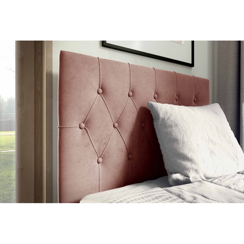 Łóżko Modena I ozdobne pikowania zagłowia guzikami w tkaninie Fresh 8 + Soft 17 Łóżko Modena I ozdobne pikowania zagłowia guzikami w tkaninie Fresh 8 + Soft 17