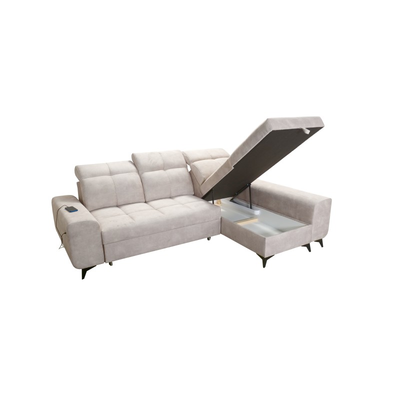 Ascot I corner sofa with a sleeping function and USB port | Furniture with a timeless style Ascot I corner sofa with a sleeping function and USB port | Furniture with a timeless style