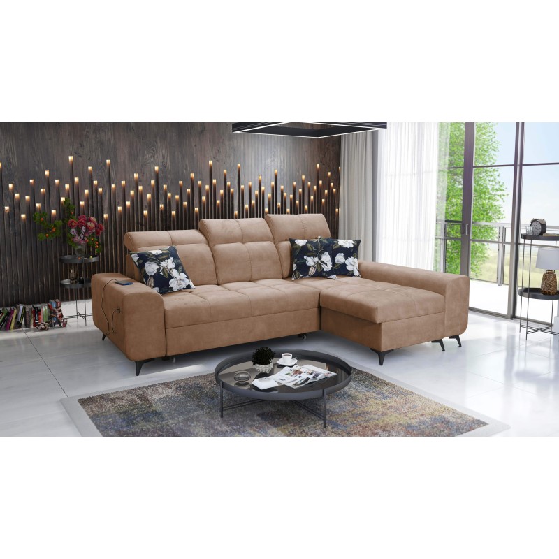 Ascot I corner sofa with a sleeping function and USB port | Furniture with a timeless style Ascot I corner sofa with a sleeping function and USB port | Furniture with a timeless style