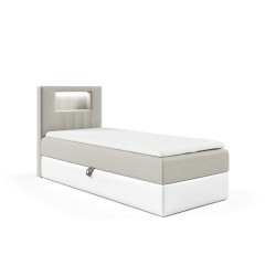Łóżko Niva I z oświetleniem led oraz pojemnikiem na pościel w tkaninie Fresh 01 Łóżko Niva I z oświetleniem led oraz pojemnikiem na pościel w tkaninie Fresh 01