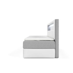 Łóżko Niva II z oświetleniem led oraz pojemnikiem na pościel w tkaninie Fresh 08 Łóżko Niva II z oświetleniem led oraz pojemnikiem na pościel w tkaninie Fresh 08