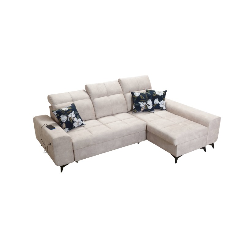 Ascot I corner sofa with a sleeping function and USB port | Furniture with a timeless style Ascot I corner sofa with a sleeping function and USB port | Furniture with a timeless style