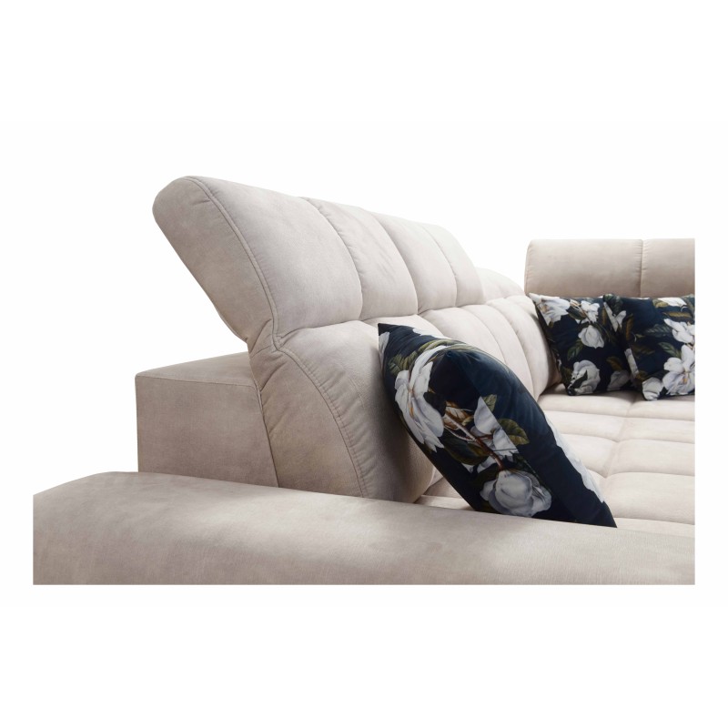 Ascot II Corner Sofa with Sleeping Function, USB Port, and Adjustable Headrests in Velvet, Wave 2 | Your Furniture Brand Ascot II Corner Sofa with Sleeping Function, USB Port, and Adjustable Headrests in Velvet, Wave 2 | Your Furniture Brand