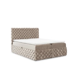 Łóżko kontynentalne Dormo pikowane guzikami w tkaninie Ikoo 01 Łóżko kontynentalne Dormo pikowane guzikami w tkaninie Ikoo 01