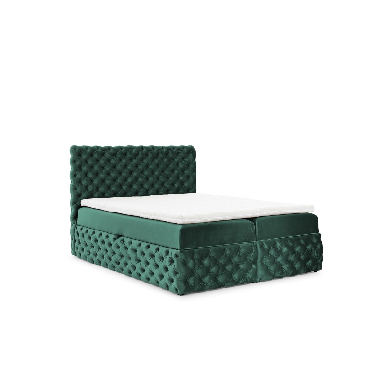 Łóżko kontynentalne Dormo pikowane guzikami w tkaninie Ikoo 13 Łóżko kontynentalne Dormo pikowane guzikami w tkaninie Ikoo 13