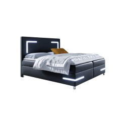 Łóżko kontynentalne Axero z oświetleniem led tkanina Soft 11 Łóżko kontynentalne Axero z oświetleniem led tkanina Soft 11