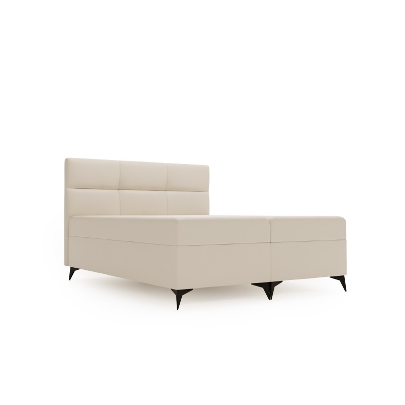 Łóżko kontynentalne Santos z pojemnikiem na pościel tkanina Soft 33 Łóżko kontynentalne Santos z pojemnikiem na pościel tkanina Soft 33