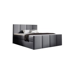 Łóżko kontynentalne Ulvaro z pojemnikiem na pościel tkanina Fancy 90 Łóżko kontynentalne Ulvaro z pojemnikiem na pościel tkanina Fancy 90