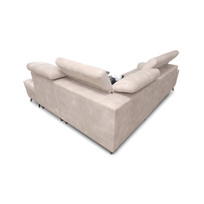 Ascot VII corner sofa with sleeping function, USB port, adjustable headrests – sophistication and comfort in one Ascot VII corner sofa with sleeping function, USB port, adjustable headrests – sophistication and comfort in one