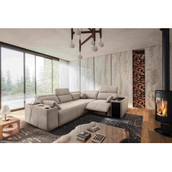 Narożnik Milano II Mix z funkcją spania i relax Plecionka, Verita 09 Narożnik Milano II Mix z funkcją spania i relax Plecionka, Verita 09