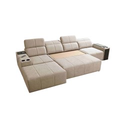 Elegancki Narożnik Milano XII z funkcją spania - Tkanina Plecionka, Verita 39 Elegancki Narożnik Milano XII z funkcją spania - Tkanina Plecionka, Verita 39