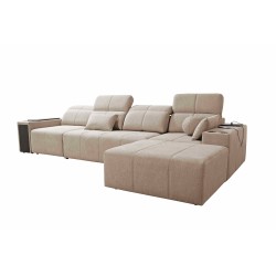 Elegancki Narożnik Milano XII z funkcją spania - Tkanina Plecionka, Verita 88 Elegancki Narożnik Milano XII z funkcją spania - Tkanina Plecionka, Verita 88