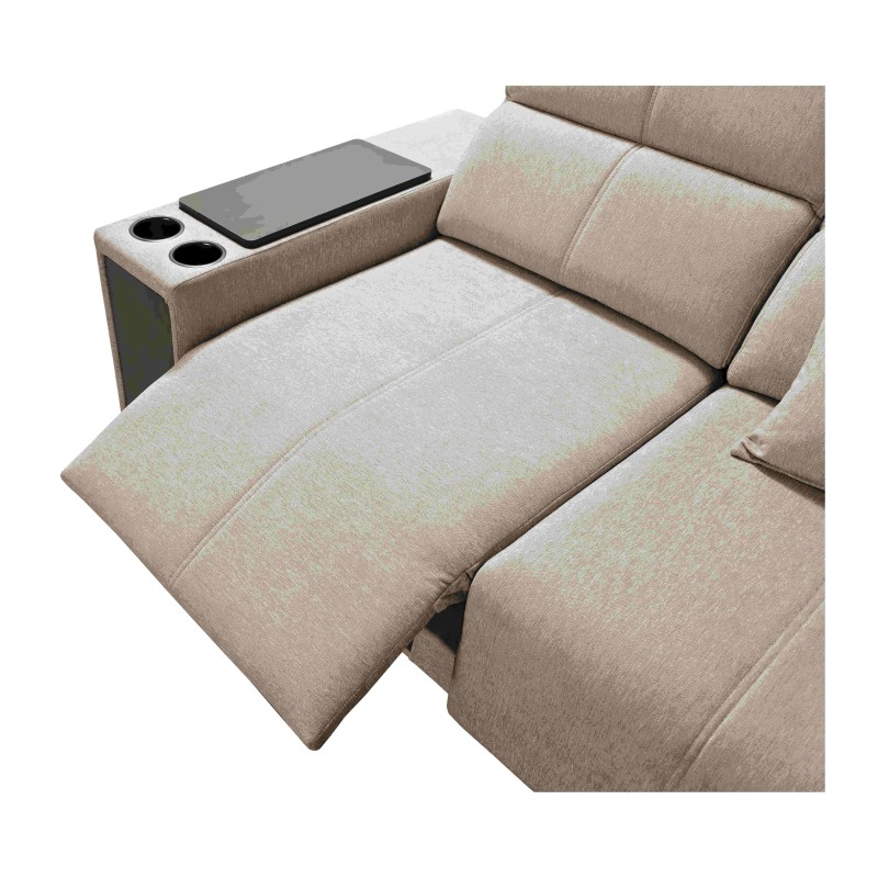 Narożnik milano XII Mix z funkcja spania oraz funkcją relax tkanina Verita 75