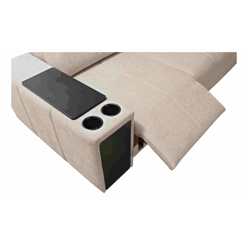 Narożnik milano XII Mix z funkcja spania oraz funkcją relax tkanina Verita 76