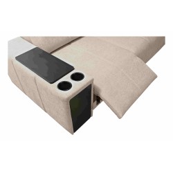 Narożnik milano XII Mix z funkcja spania oraz funkcją relax tkanina Verita 80