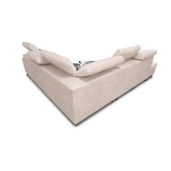 Ascot IX corner sofa with a sleeping function, USB port, and adjustable headrests - Velvet, Wave 2 Ascot IX corner sofa with a sleeping function, USB port, and adjustable headrests - Velvet, Wave 2