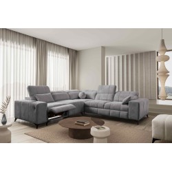 Narożnik ballagio III Mix z funkcją spania oraz funkcją relax tkanina Spring 1102