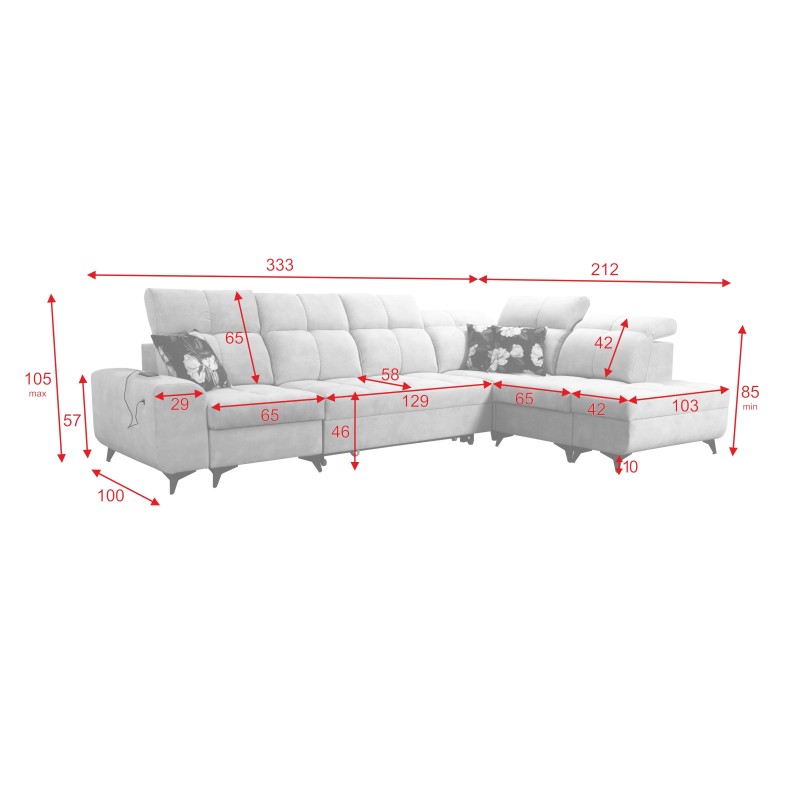Ascot XI Corner Sofa with Sleeping Function - Luxury and Comfort in Your Home Ascot XI Corner Sofa with Sleeping Function - Luxury and Comfort in Your Home