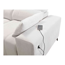 Narożnik ballagio III Mix z funkcją spania oraz funkcją relax tkanina Spring 1101