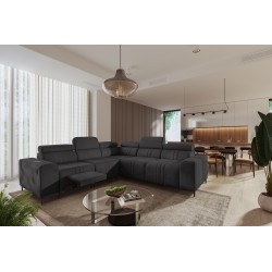 Narożnik Verona III Mix z funkcją spania oraz funkcją relax manualna tkanian Vena 20