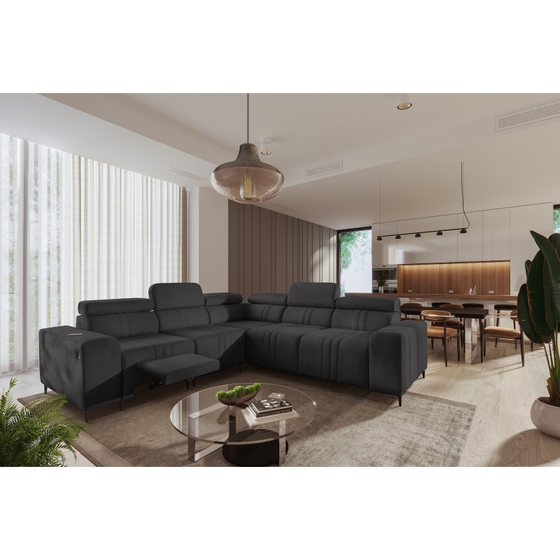 Narożnik Verona III Mix z funkcją spania oraz funkcją relax manualna tkanian Vena 20 Narożnik Verona III Mix z funkcją spania oraz funkcją relax manualna tkanian Vena 20