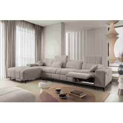 Narożnik ballagio XII Mix z funkcją spania oraz funkcją relax tkanina Spring 1110
