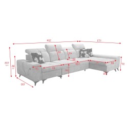Ascot XII Corner Sofa with Sleeping Function - Comfort and Functionality in One Ascot XII Corner Sofa with Sleeping Function - Comfort and Functionality in One