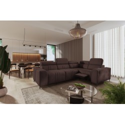 Narożnik Verona II Mix z funkcją spania oraz funkcją relax manualna tkanina Vena 13