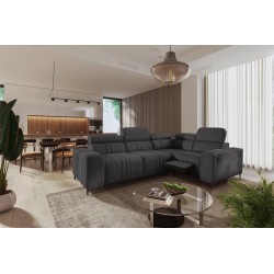 Narożnik Verona II Mix z funkcją spania oraz funkcją relax manualna tkanina Vena 20