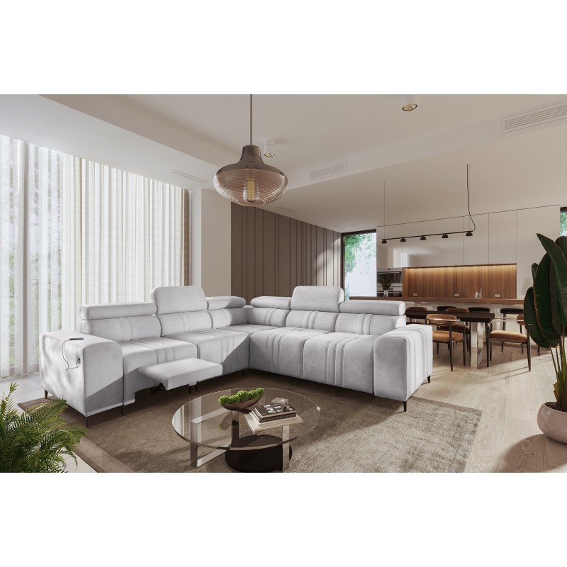 Narożnik Verona III Mix z funkcją spania oraz funkcją relax manualna tkanian Vena 3