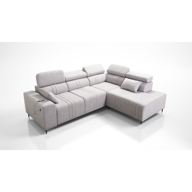 Narożnik Verona VII z funkcją spania w tkaninie Welur, Vena 20 – elegancja i funkcjonalność Narożnik Verona VII z funkcją spania w tkaninie Welur, Vena 20 – elegancja i funkcjonalność