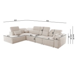 Naroznik Luxor XI z funkcją spania tkanina Wind 05 Naroznik Luxor XI z funkcją spania tkanina Wind 05