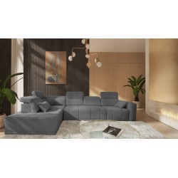Naroznik Luxor XI z funkcją spania tkanina Wind 90