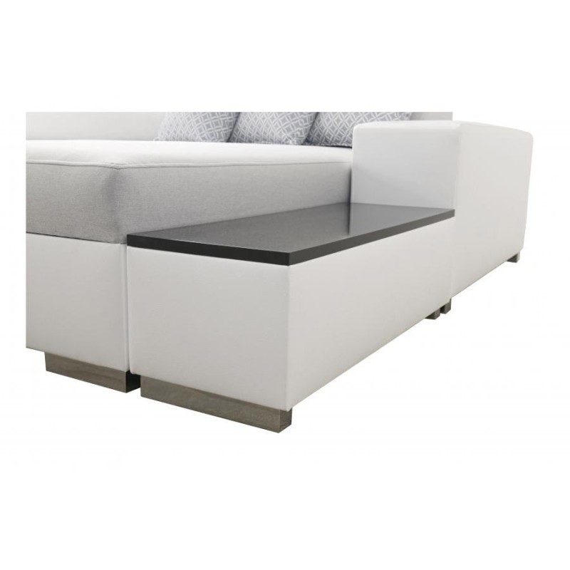 Narożnik Napoli I maxi z funkcją spania oraz otwieranym barkiem Tkanina Amor Velvet 4301 + Ecoskóra Narożnik Napoli I maxi z funkcją spania oraz otwieranym barkiem Tkanina Amor Velvet 4301 + Ecoskóra