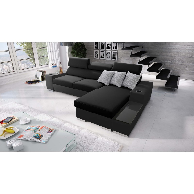 Napoli I maxi corner sofa with a sleeping function and an opening bar Napoli I maxi corner sofa with a sleeping function and an opening bar