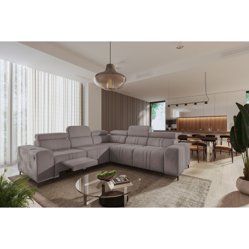 Narożnik Verona III Mix z funkcją spania oraz funkcją relax manualna tkanian Vena 8 Narożnik Verona III Mix z funkcją spania oraz funkcją relax manualna tkanian Vena 8