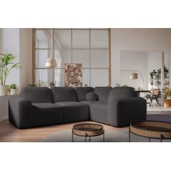 Narożnik Monaco II z funkcją spania w tkaninie Welur, Velo 635 - elegancja i funkcjonalność w jednym