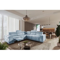 Narożnik Verona III Mix z funkcją spania oraz funkcją relax manualna tkanian Vena 6