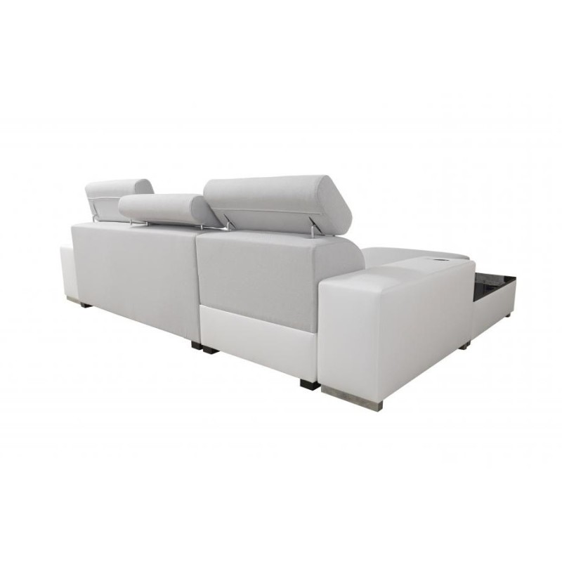 Narożnik Napoli I maxi z funkcją spania oraz otwieranym barkiem Tkanina Luxo 6601 + Ecoskóra Narożnik Napoli I maxi z funkcją spania oraz otwieranym barkiem Tkanina Luxo 6601 + Ecoskóra