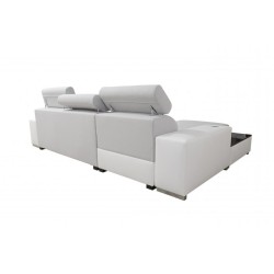 Narożnik Napoli I maxi z funkcją spania oraz otwieranym barkiem Tkanina Amor Velvet 4311 + Ecoskóra Narożnik Napoli I maxi z funkcją spania oraz otwieranym barkiem Tkanina Amor Velvet 4311 + Ecoskóra