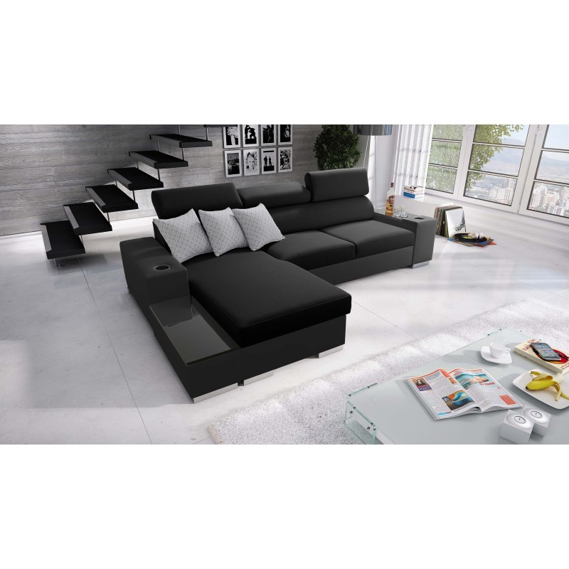 Napoli I maxi corner sofa with a sleeping function and an opening bar Napoli I maxi corner sofa with a sleeping function and an opening bar