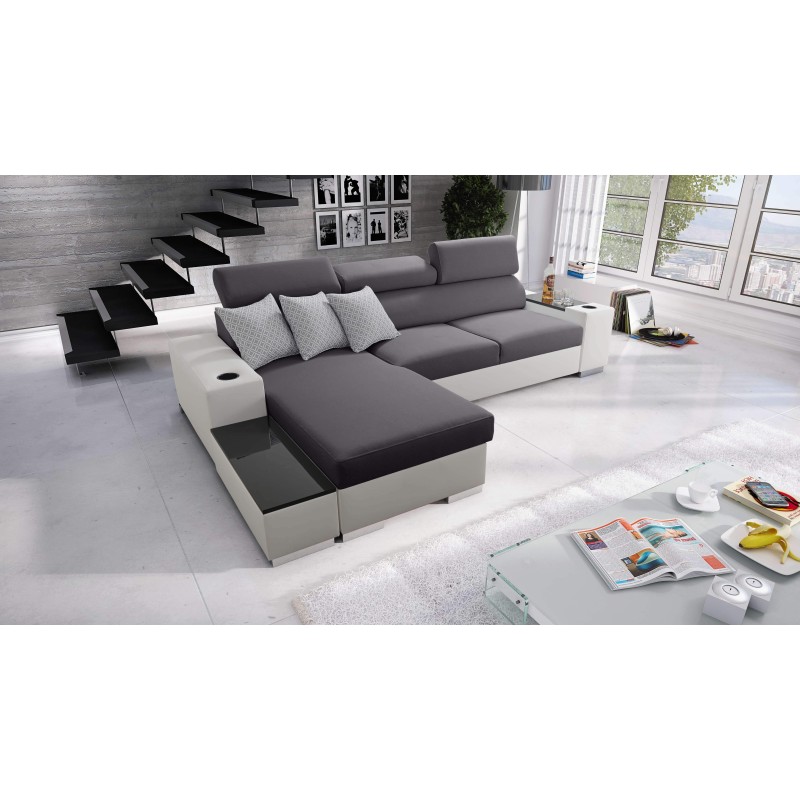 Napoli I maxi corner sofa with a sleeping function and an opening bar Napoli I maxi corner sofa with a sleeping function and an opening bar